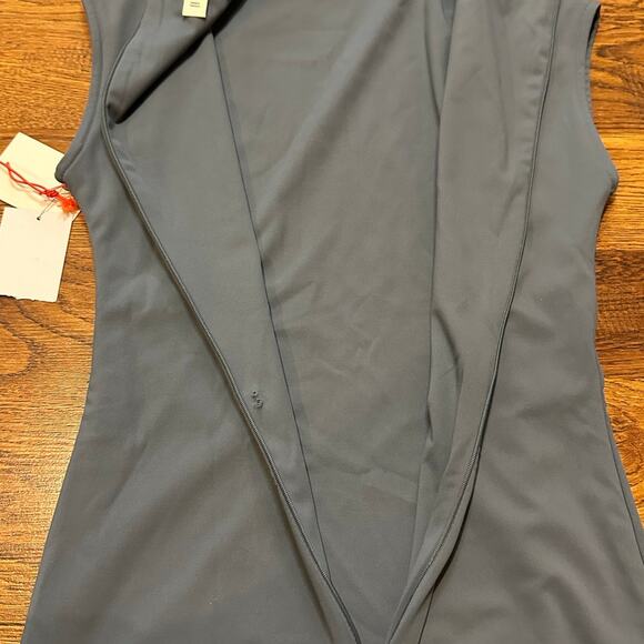 Open Edit Women’s Smooth Edit Funnel Neck Midi Dress Sz Small NWT Minimalist - Picture 4 of 6